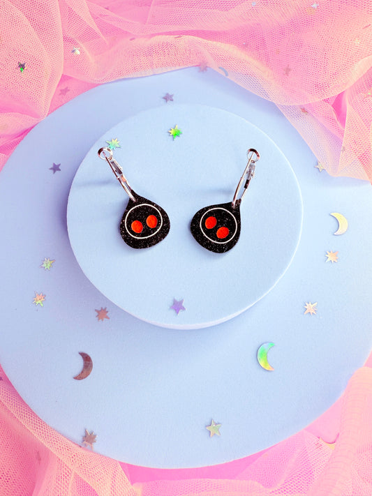 Mini Flatwoods Monster Acrylic Earrings