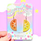 Citrus Slice Acrylic Earrings