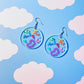 Petri Dish Acrylic Earrings