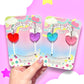 Heart Lollipop Acrylic Earrings