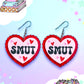 Smut Reader, Bookish Heart Earrings