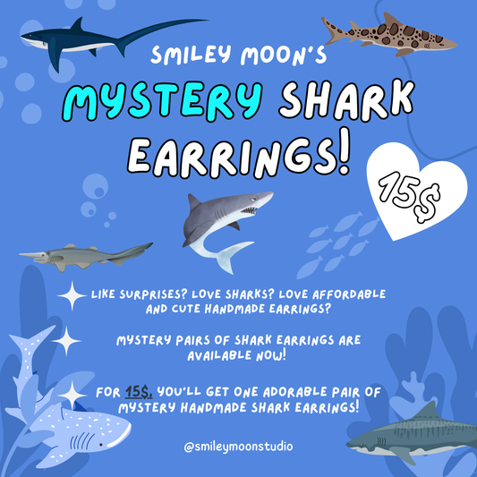 MYSTERY Shark Earrings
