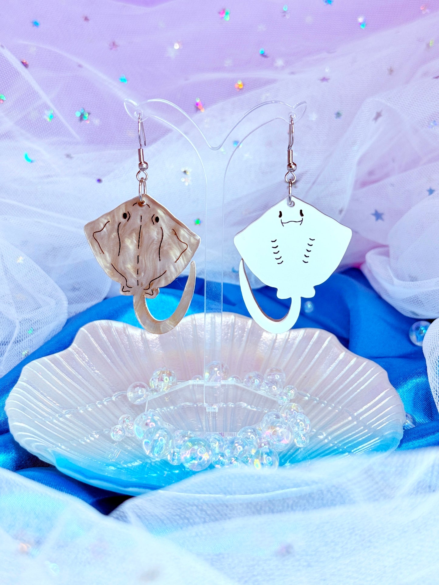 Southern Stingray Acrylic Earrings