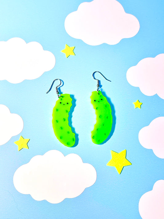 Pickle Pals Acrylic Earrings