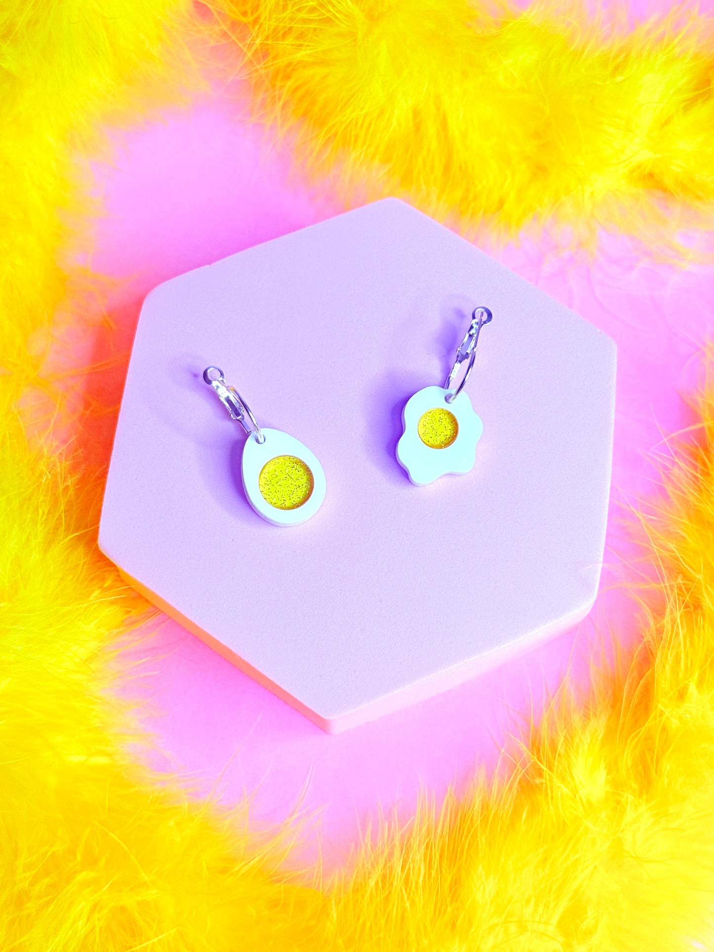 Mini Egg Acrylic Earrings