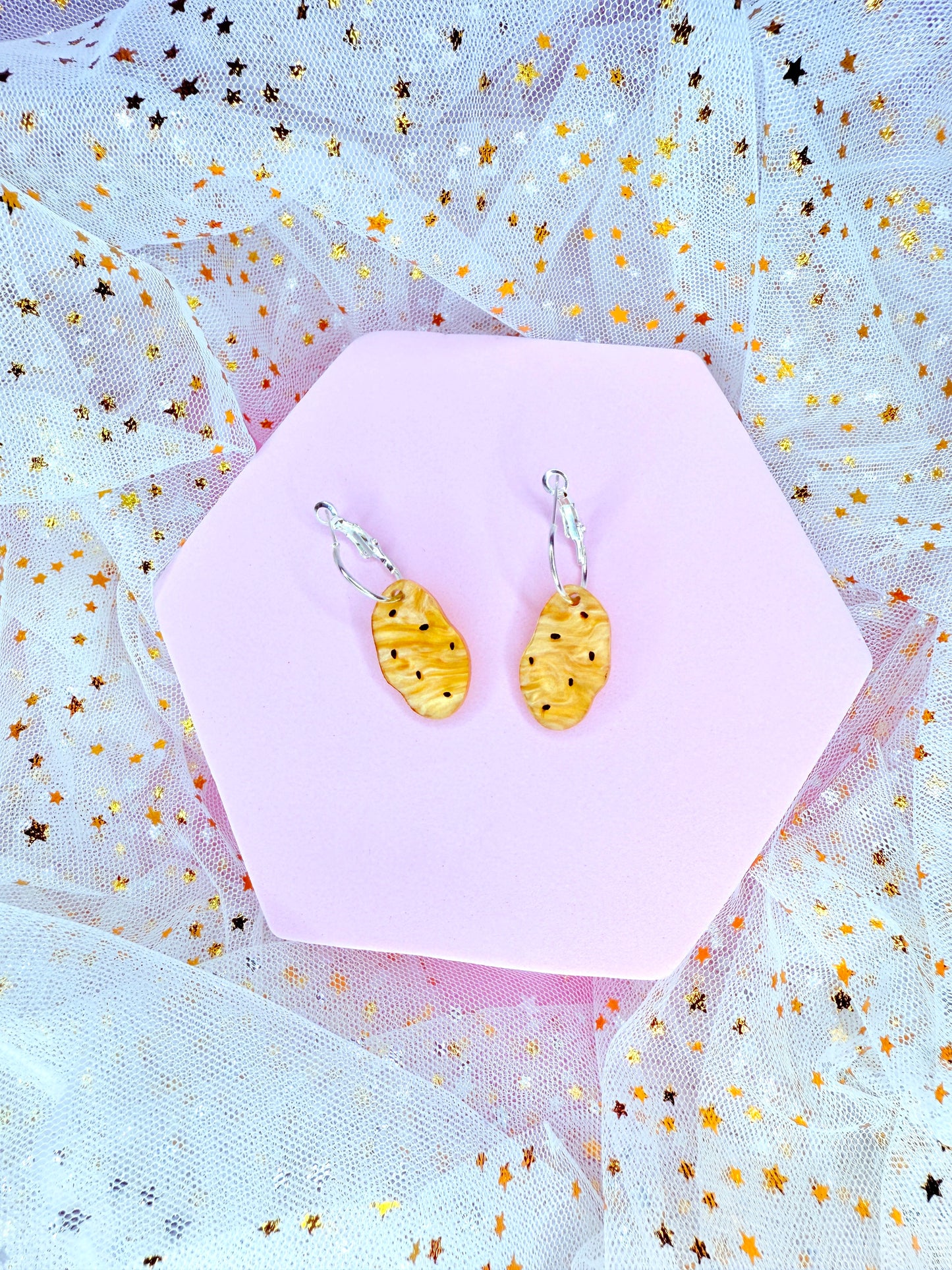 Mini Potato Acrylic Earrings