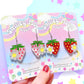 Strawberry Acrylic Earrings