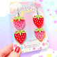 Strawberry Gummies, Acrylic Earrings