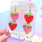 Strawberry Gummies, Acrylic Earrings