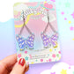 Iridescent Butterfly Acrylic Earrings