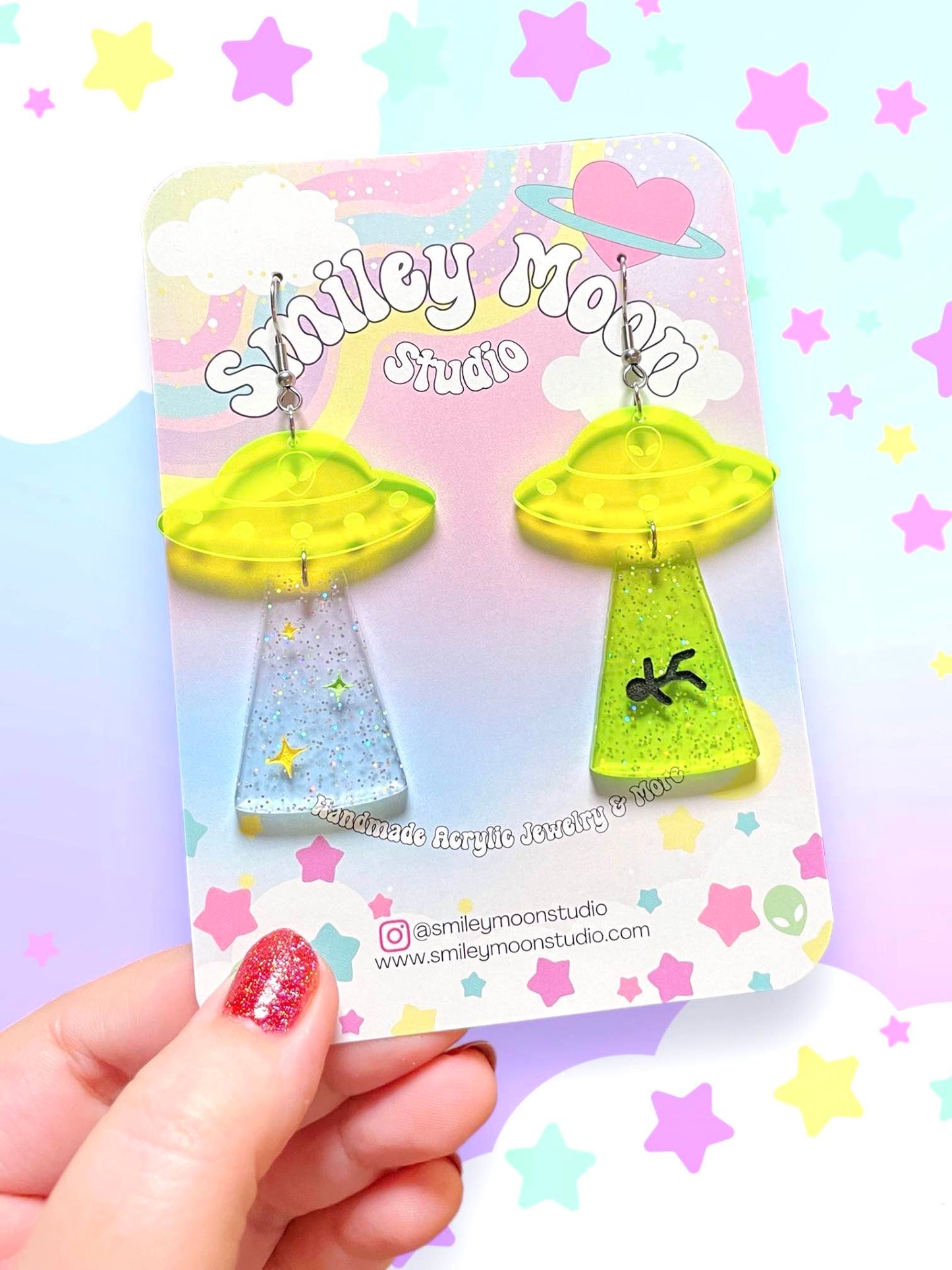 Mix & Match UFO Acrylic Earrings