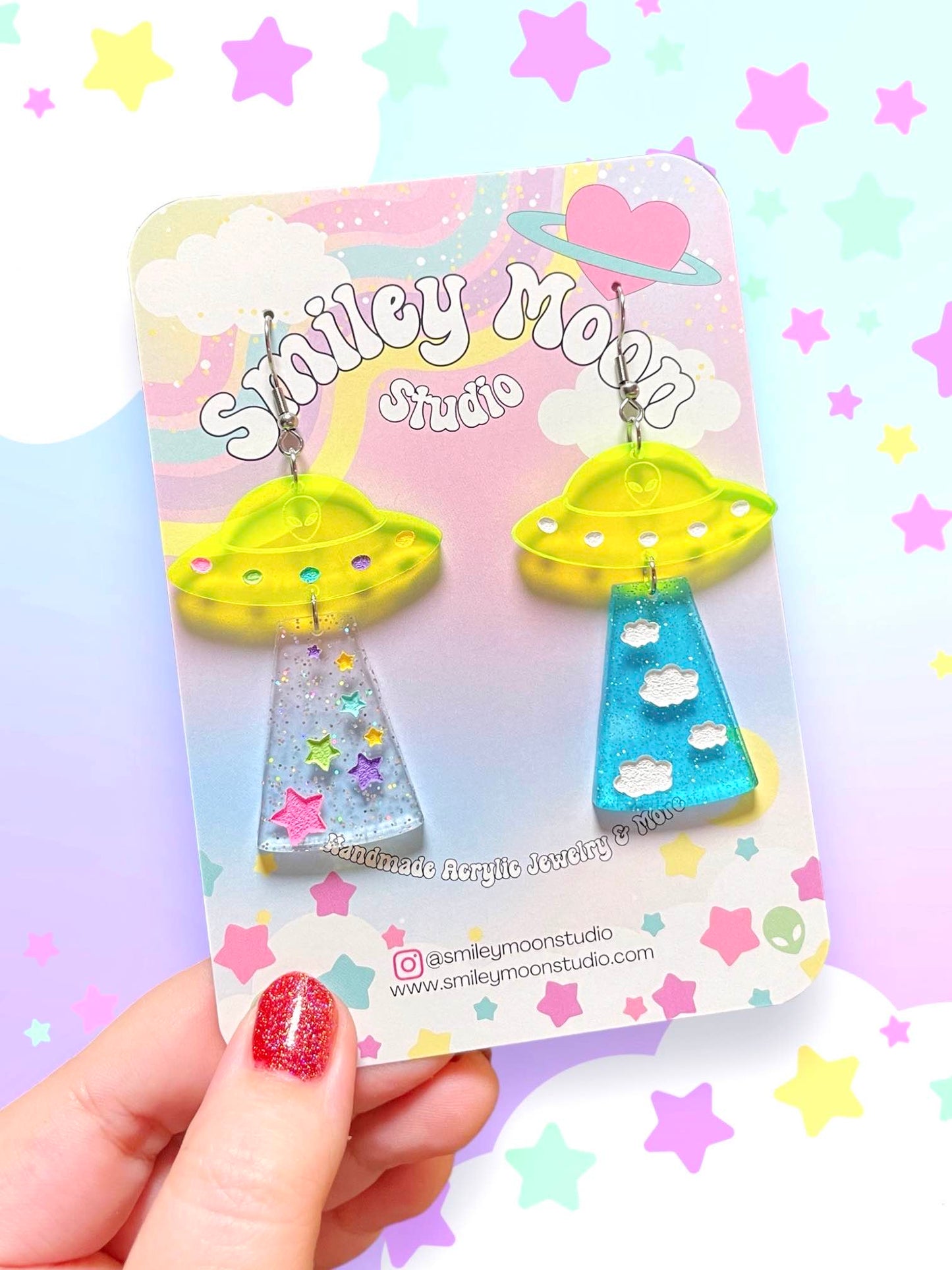 Mix & Match UFO Acrylic Earrings