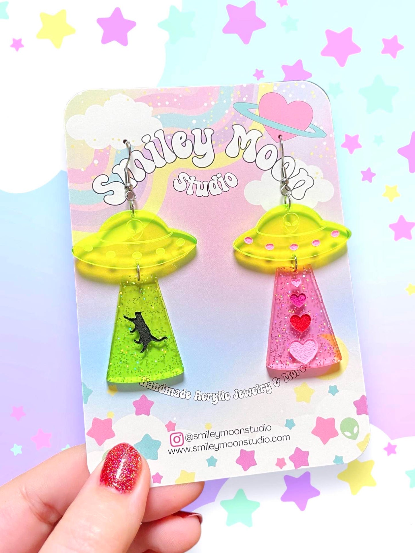 Mix & Match UFO Acrylic Earrings