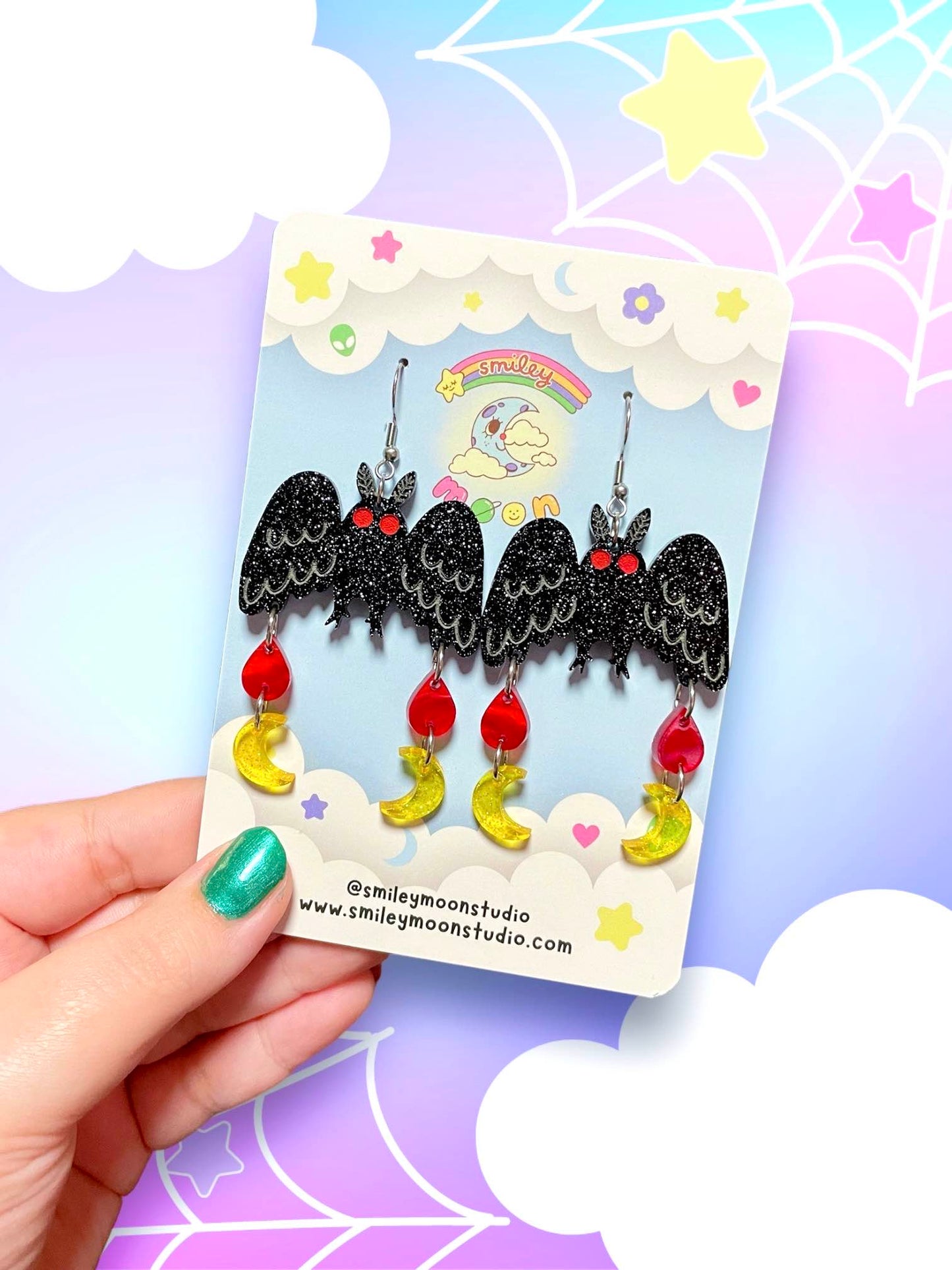 MOTHMAN! Acrylic Earrings