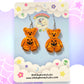 Jack'O'Teddy Acrylic Earrings