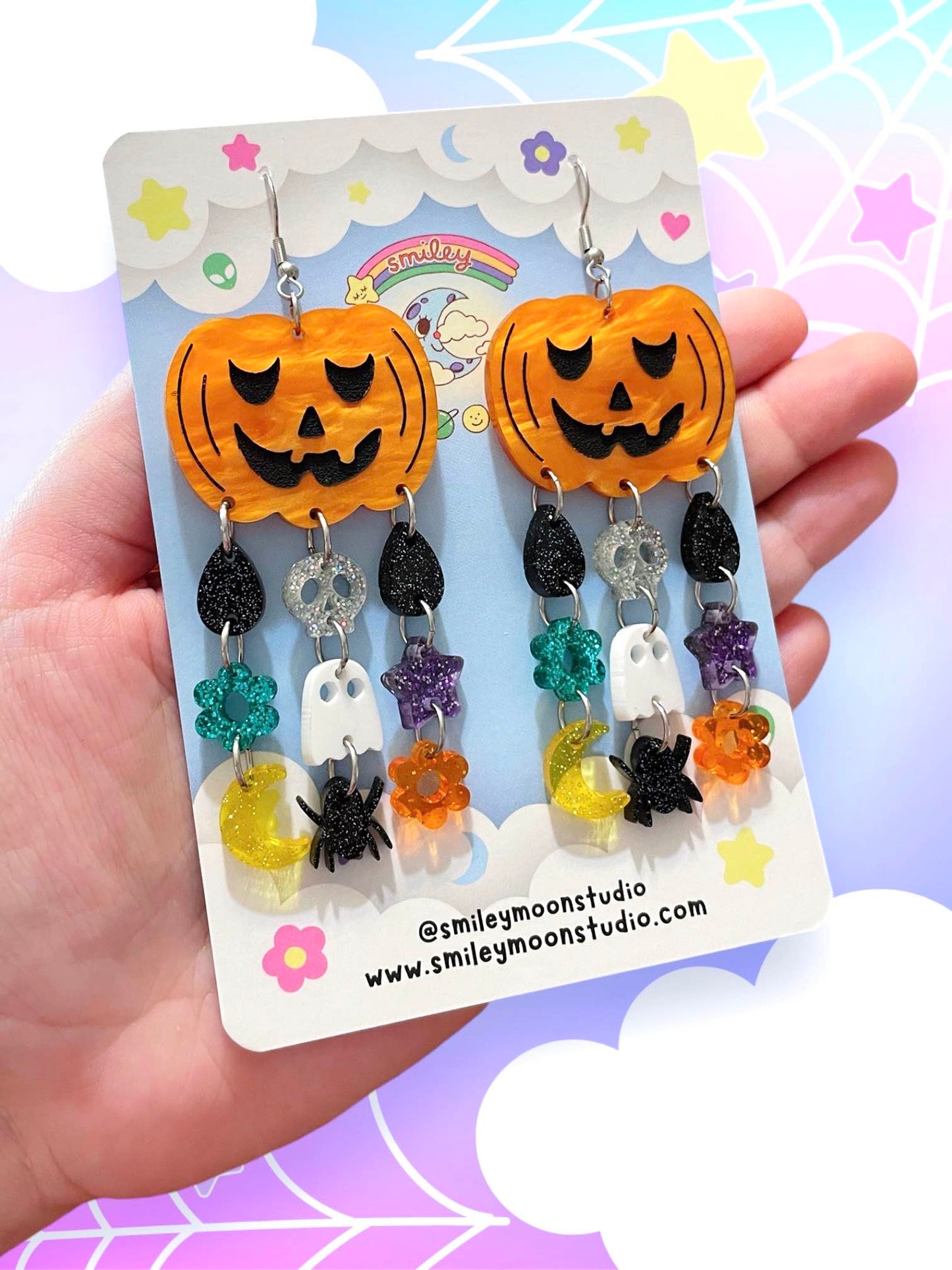 Halloween Lover Drops, Acrylic Earrings