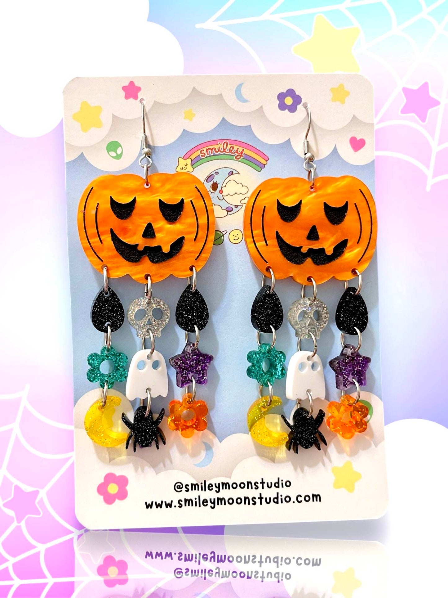 Halloween Lover Drops, Acrylic Earrings