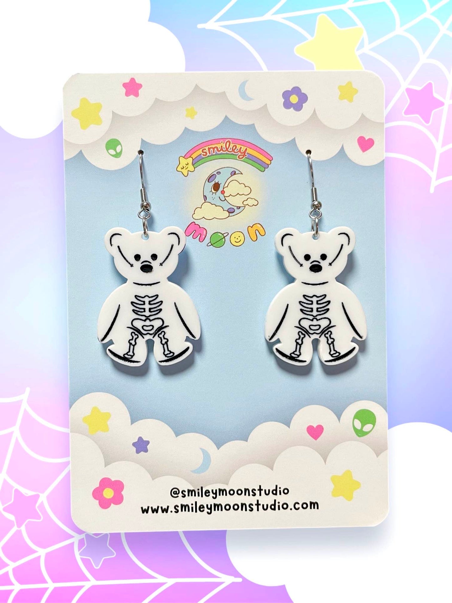 Skelly Jack Acrylic Earrings