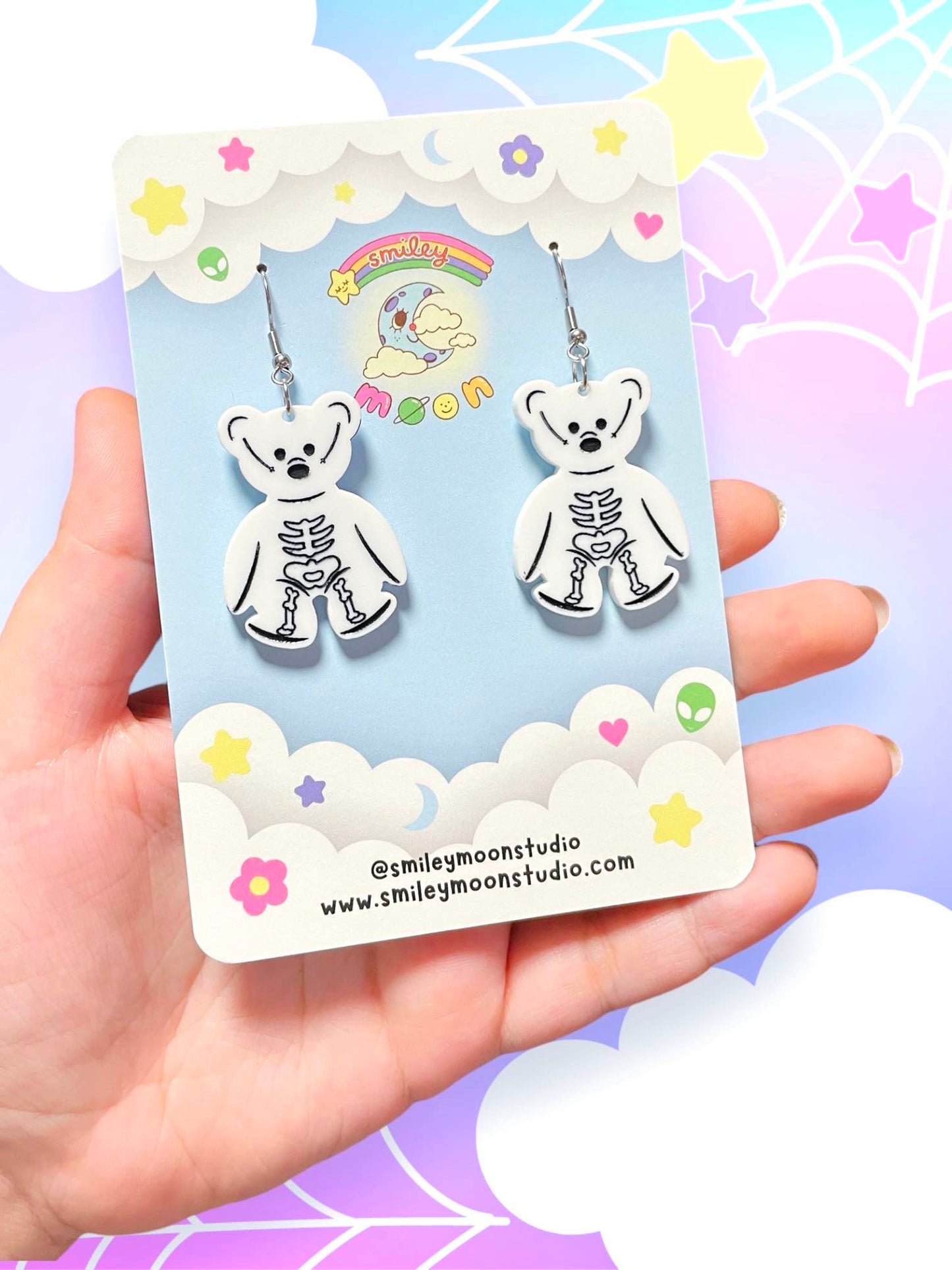 Skelly Jack Acrylic Earrings