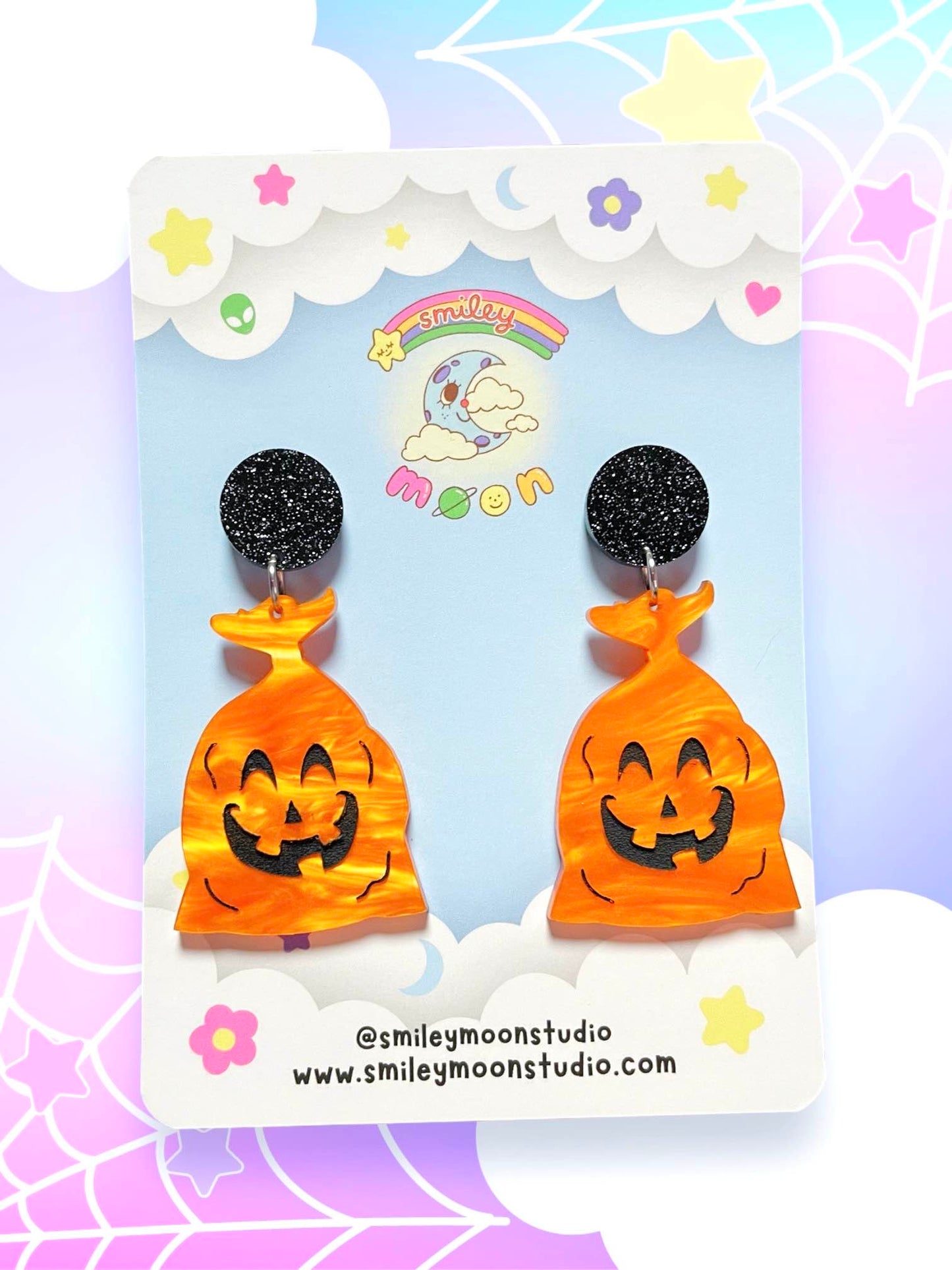 Nostalgic Spooky Trash, Acrylic Earrings