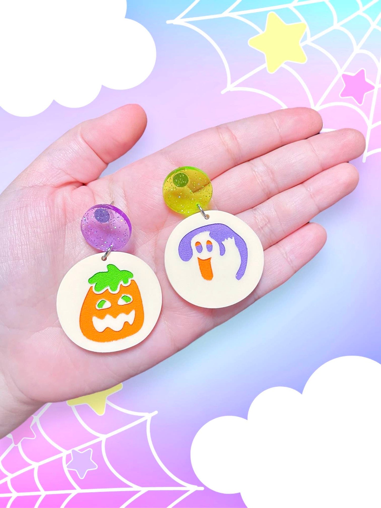 Nostalgic Haunted Cookies, Acrylic Earrings