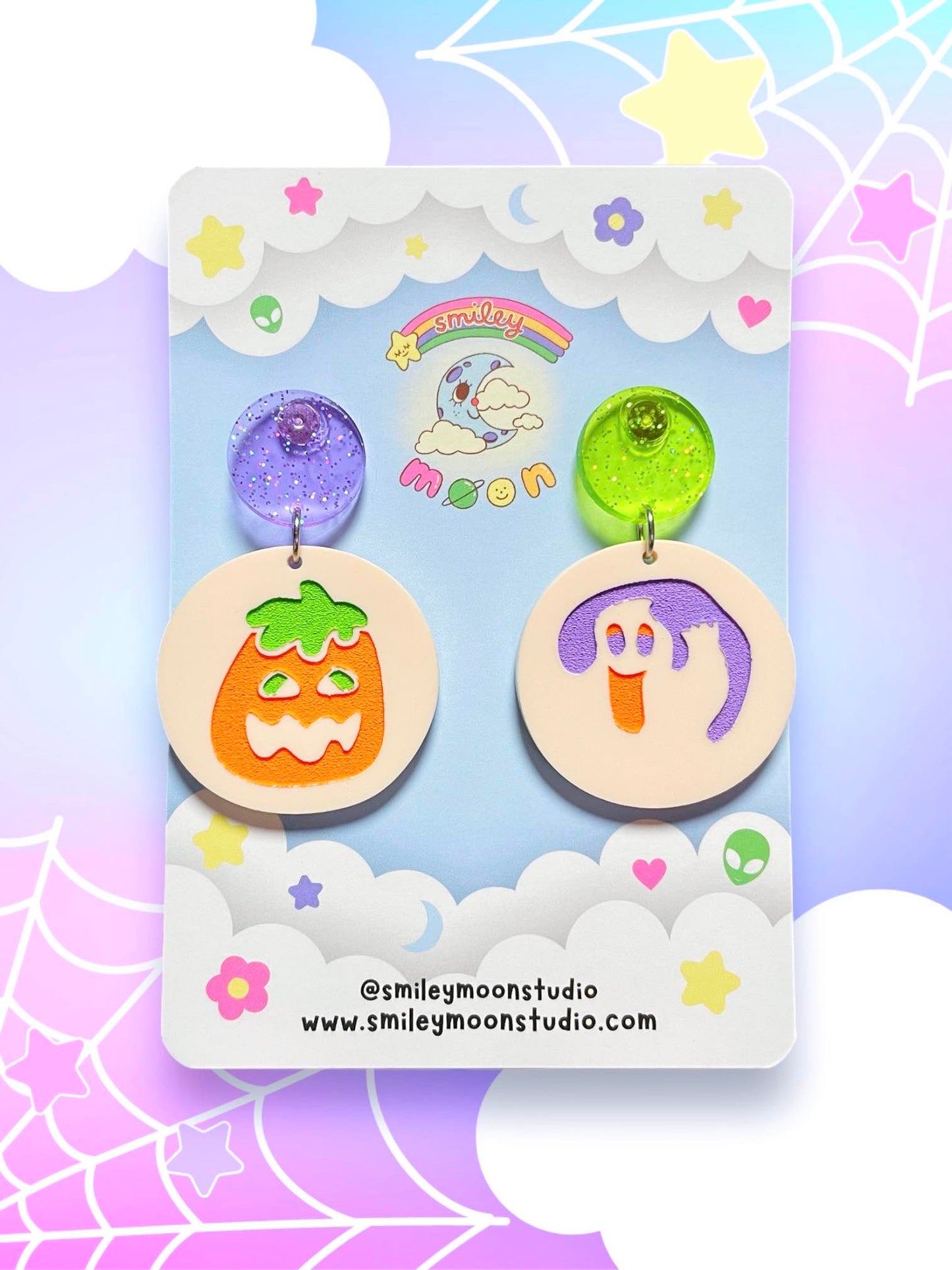 Nostalgic Haunted Cookies, Acrylic Earrings