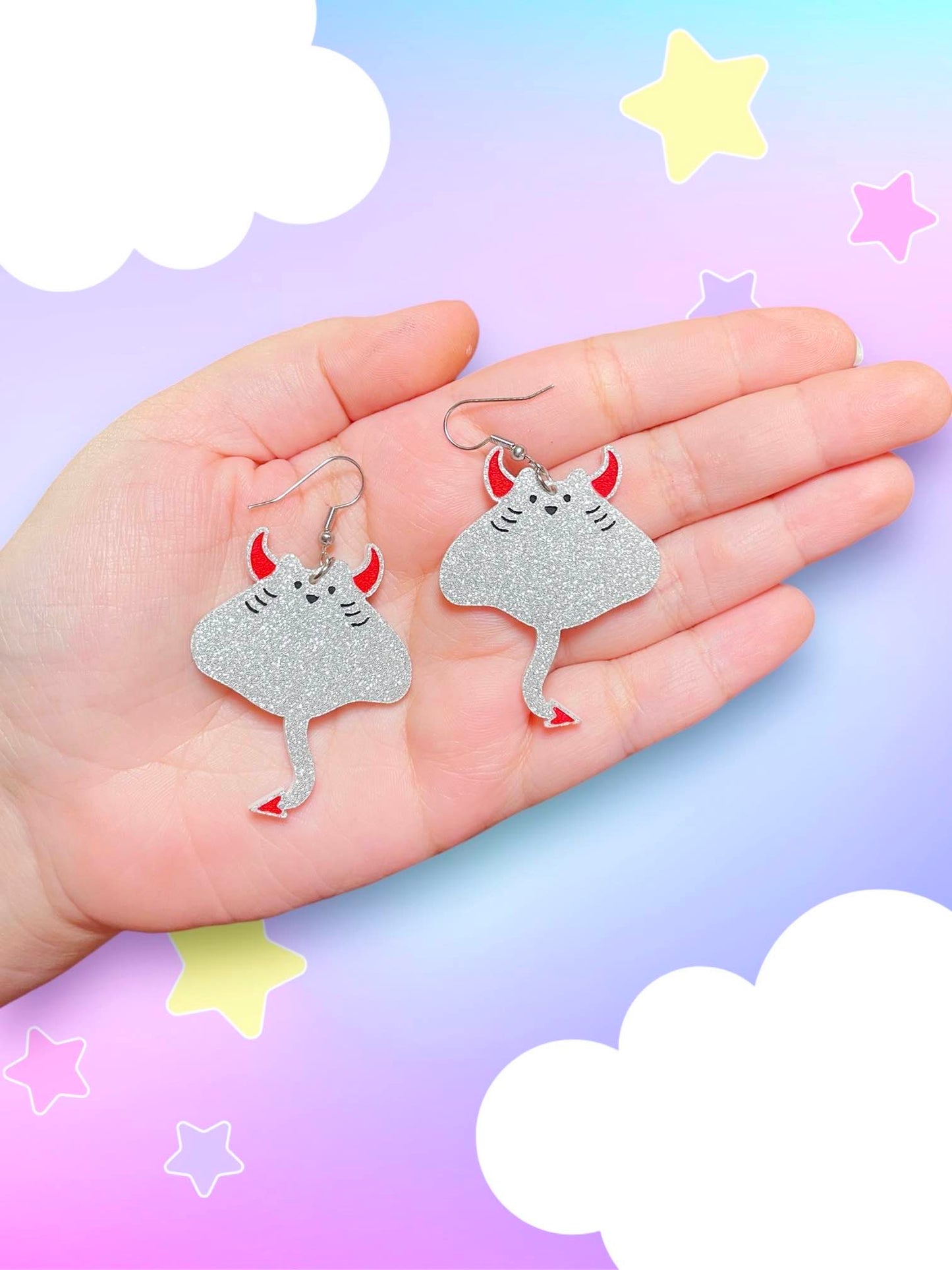 Devilfish, Stingray Earrings