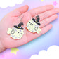 Puffer-witch, Pufferfish Acrylic Earrings