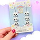 Cutie Skull Stacks, Acrylic Earrings