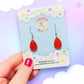 Mini Blood Drop Acrylic Earrings