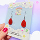 Mini Blood Drop Acrylic Earrings