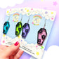 Groovy Coffin Acrylic Earrings