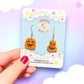 Mini Jack'O'Lantern Acrylic Earrings