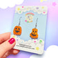 Mini Jack'O'Lantern Acrylic Earrings