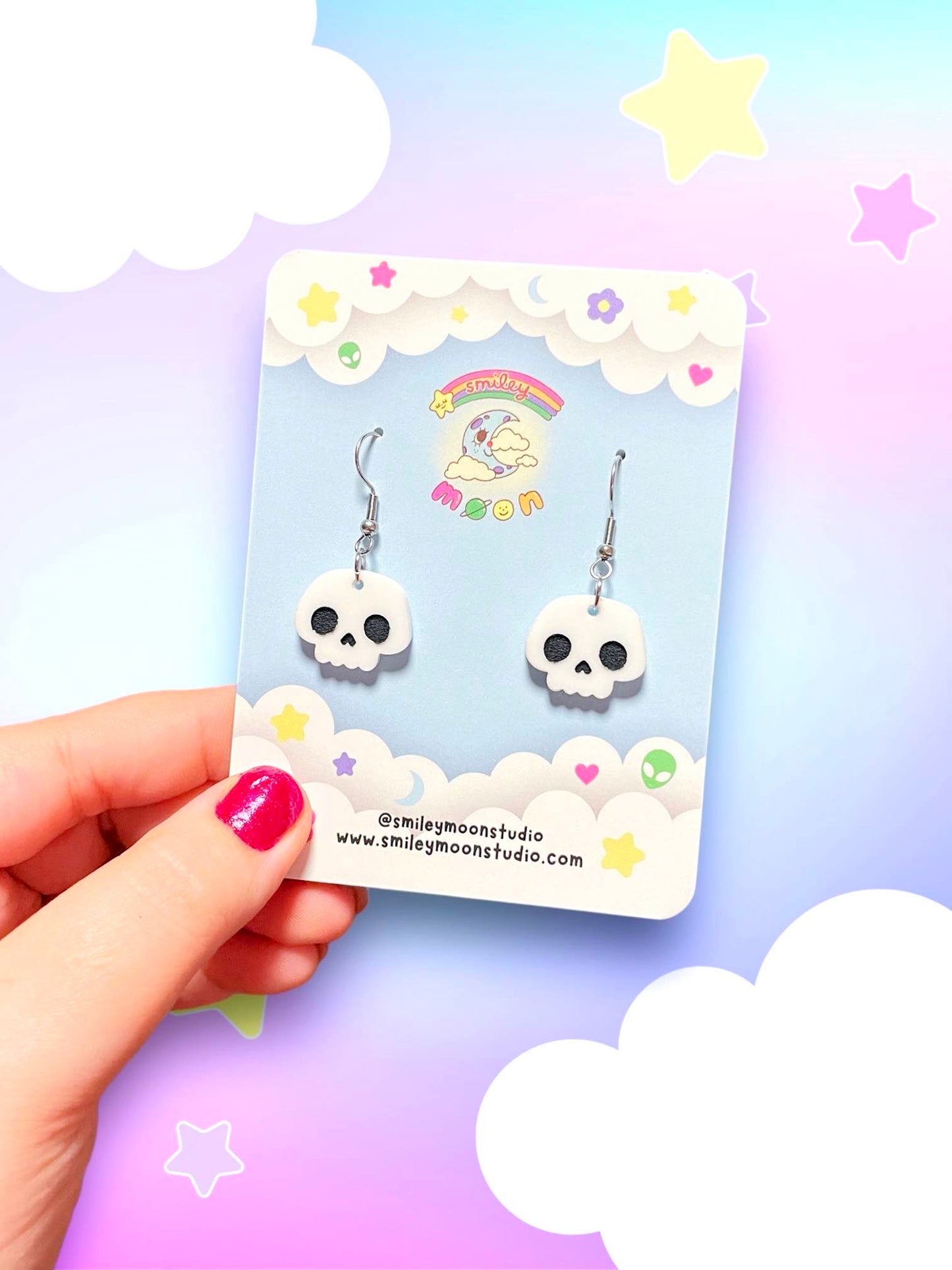 Mini Cutie Skull Earrings