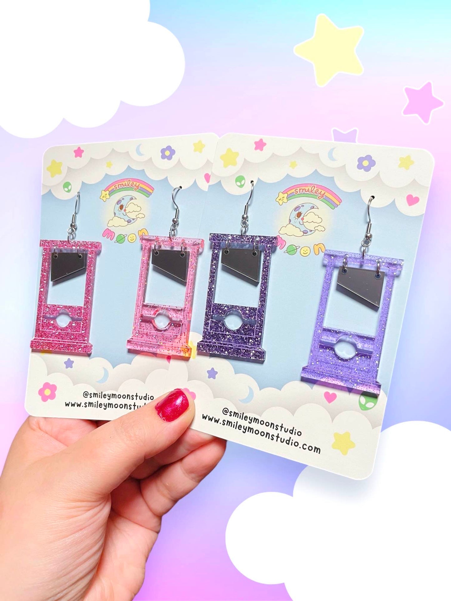 Cutie Guillotine Acrylic Earrings