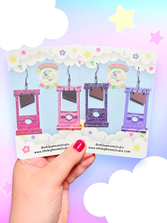 Cutie Guillotine Acrylic Earrings