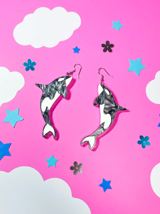 Orca Acrylic Earrings