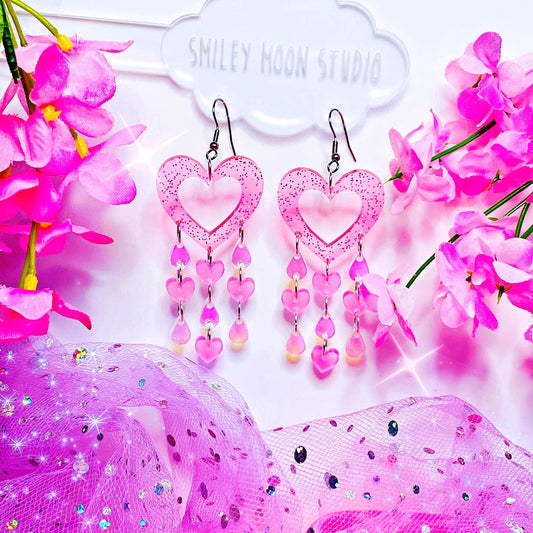 Love Drops Acrylic Earrings