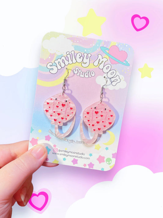 Love Ray Acrylic Earrings