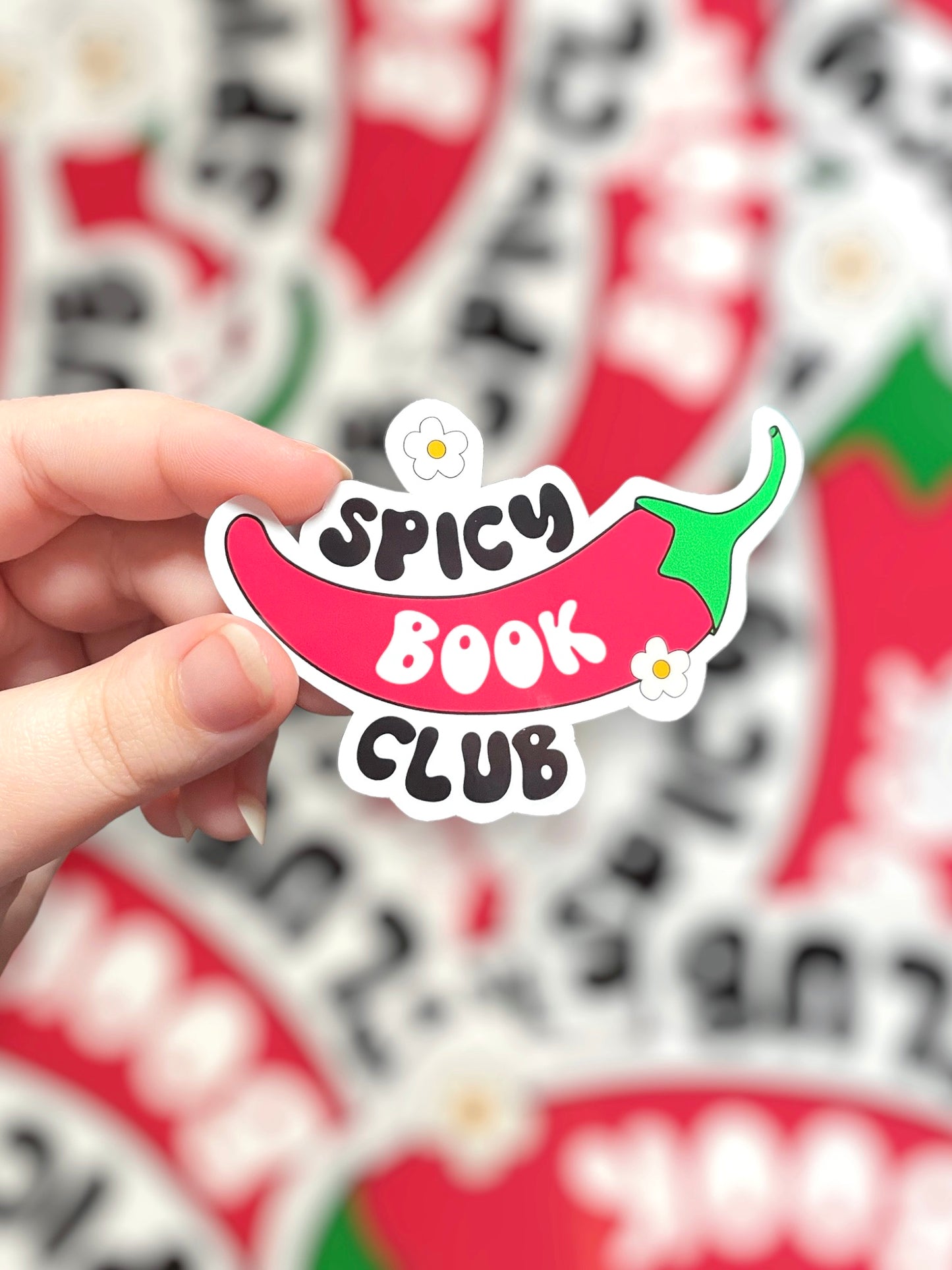 Spicy Book Club, Vinyl Sticker