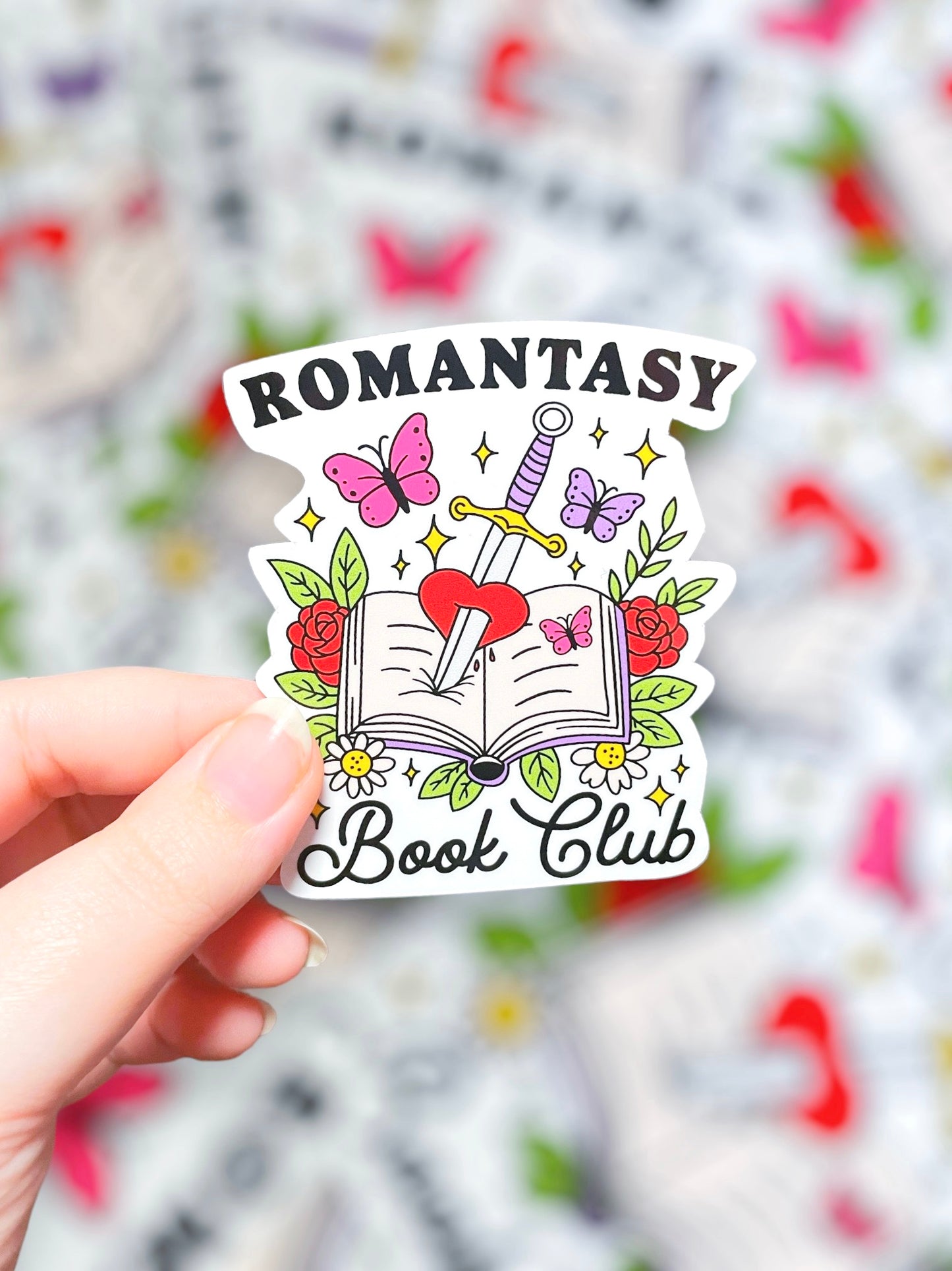 Romantasy Book Club, Vinyl Sticker