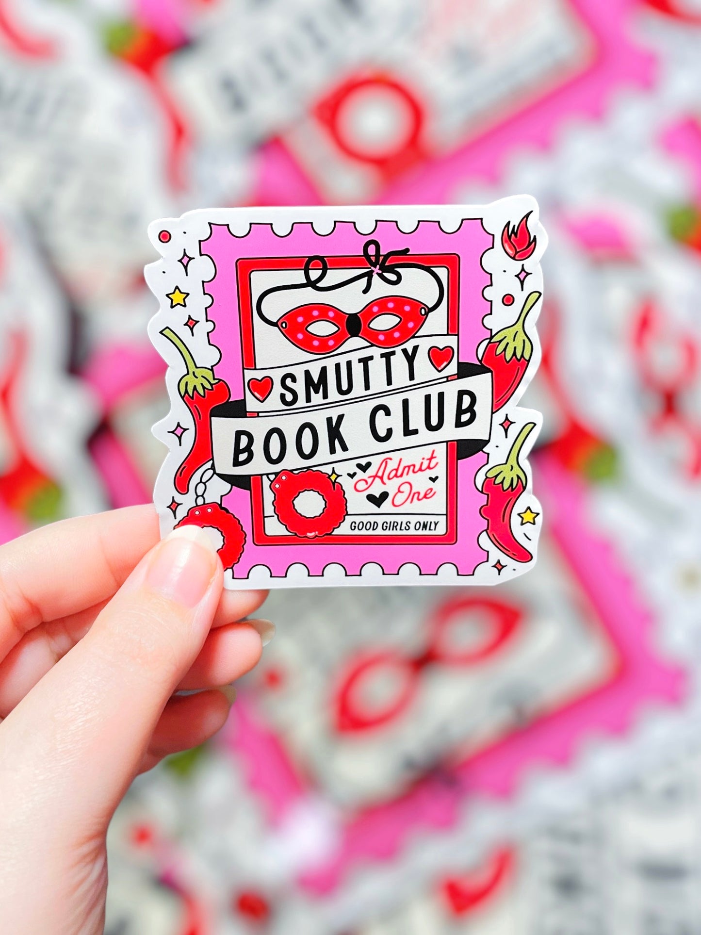 Smutty Book Club, Vinyl Sticker