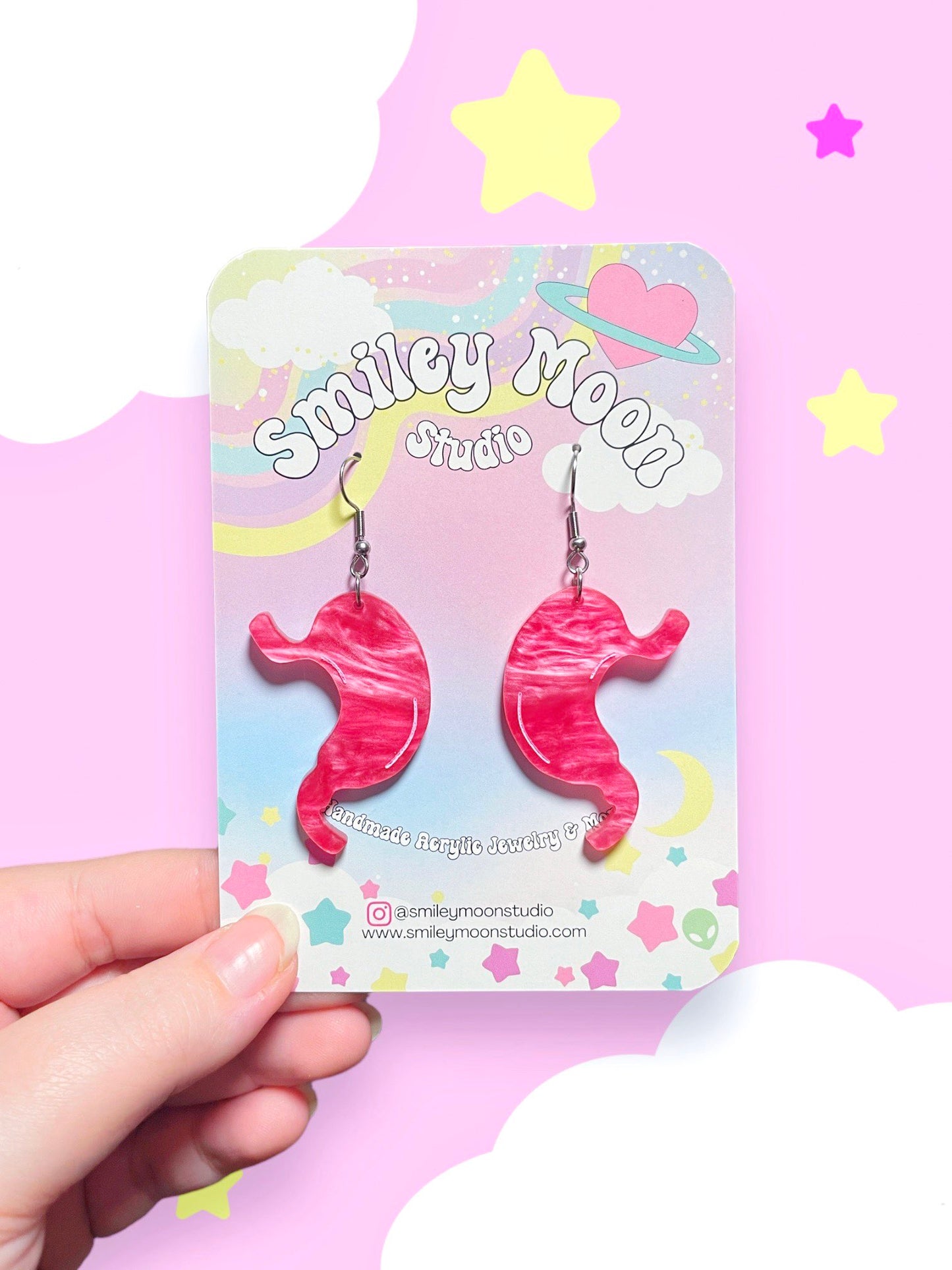 Tummy Acrylic Earrings