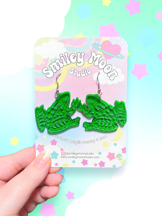 Froggy Acrylic Earrings