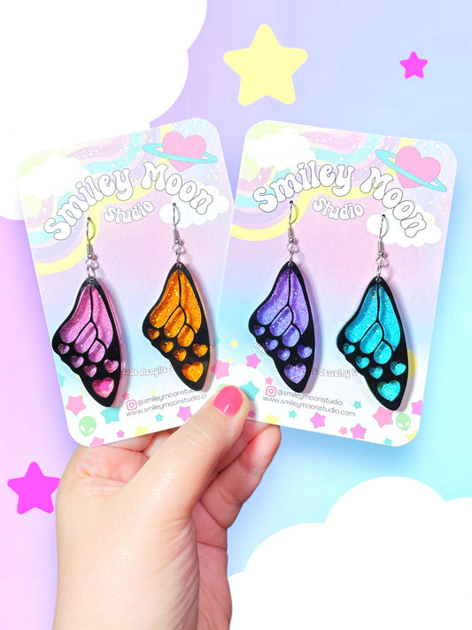 Jelly Butterfly Acrylic Earrings