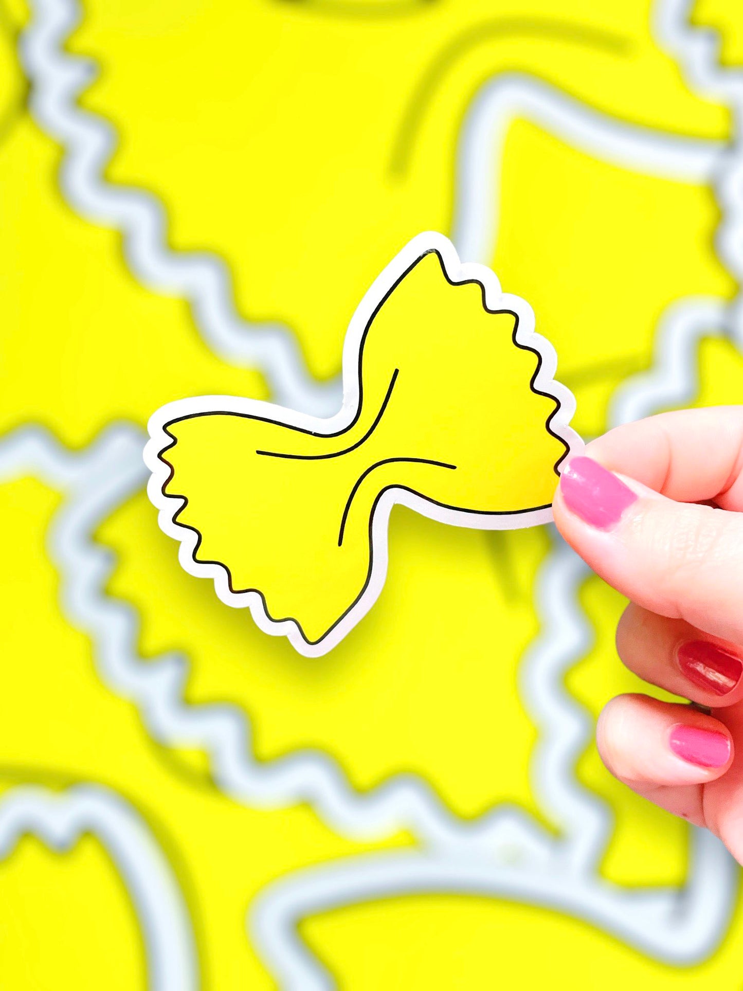 Farfalle Pasta, Vinyl Sticker