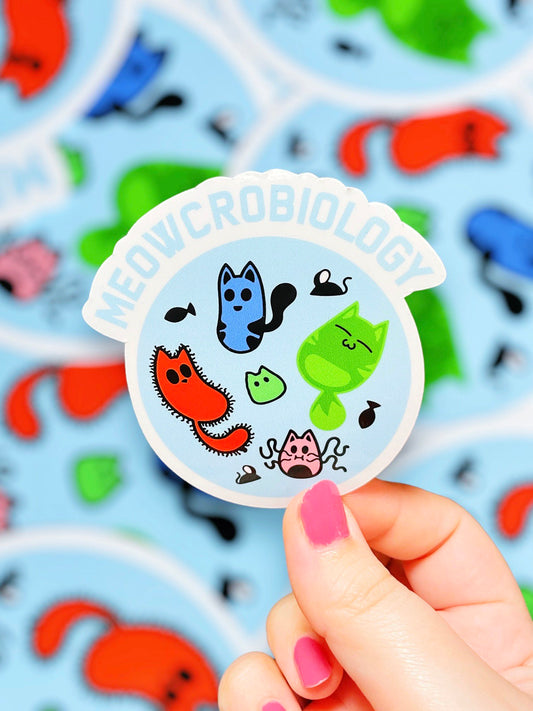 Meowcrobiology, Vinyl Sticker