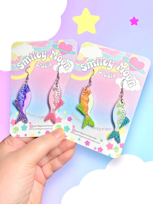 Pretty Fishies Acrylic Earrings