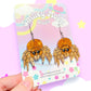 Jumping Spider Acrylic Earrings